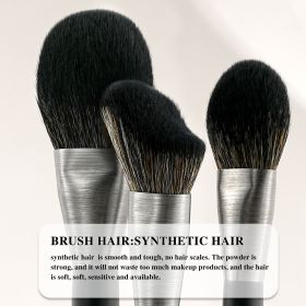 High-quality Makeup Brushes With Wooden Handles, Premium Natural 10pcs Makeup Brushes. (Option: MA10)